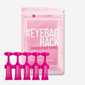 EYEBAGHACK – Express Eyelift Effect gegen Tränensäcke & Fältchen – Sichtbar glatte Augen in 2 Minuten – Invisible Flex Film Technology für bis zu 10h Wirkung – 5x wiederverschließbare Mini-Tuben